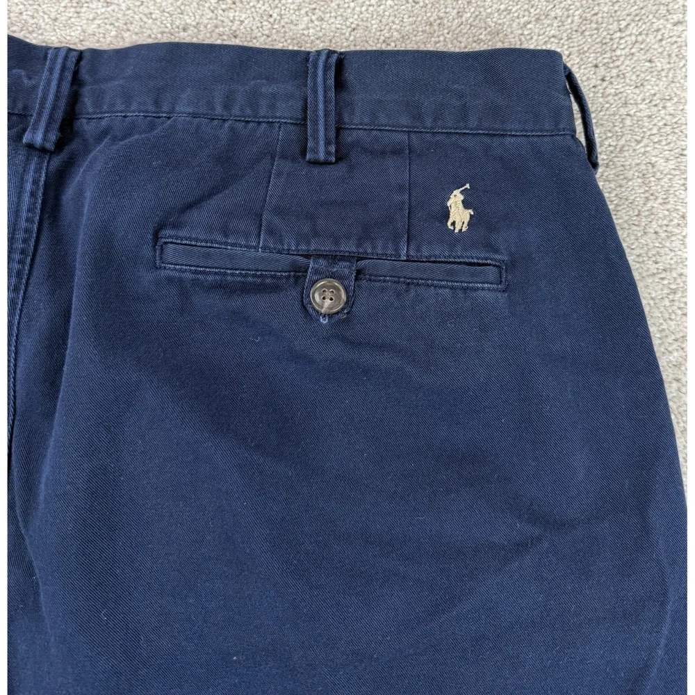 Polo Ralph Lauren Classic Fit Mens 36x32 (Fits 36x30.5) Pants Blue Chino Preppy
